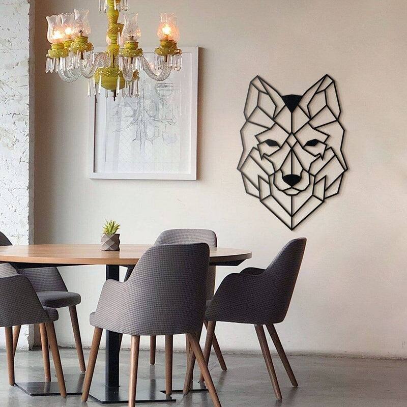 Wolf Metal Wall Art - Howling Wolf Steel Decor