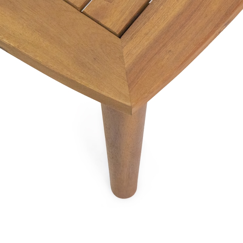 Willowbrook Outdoor Acacia Loveseat and Coffee Table by Christopher Knight Home