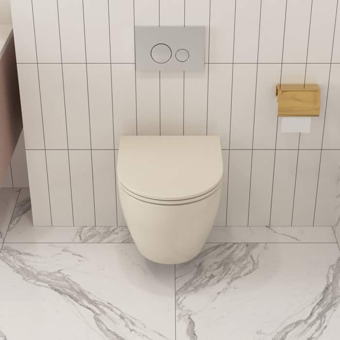 DeerValley Liberty 1.59 GPF Wall Hung Elongated Toilets Included Seat