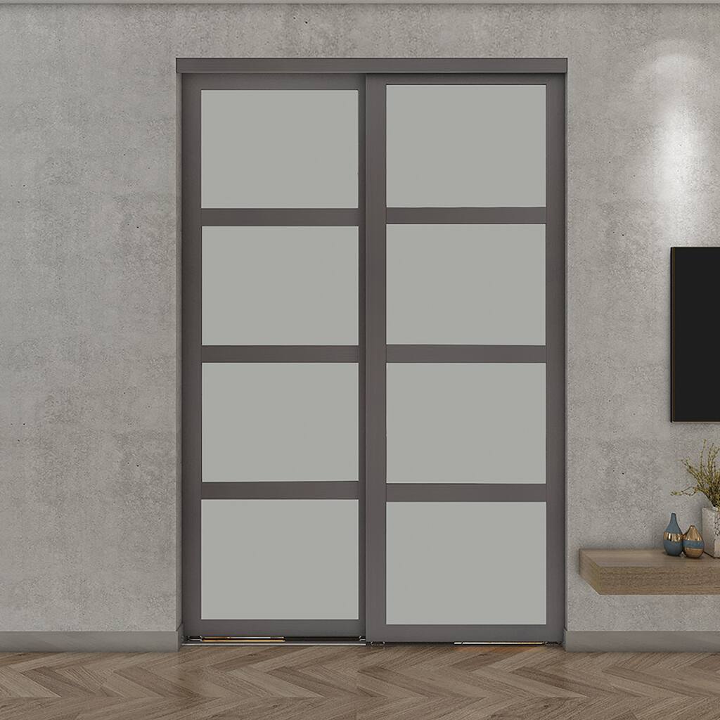 Colonial Elegance Fusion Plus Frosted Sliding Closet Door 72x80.5"