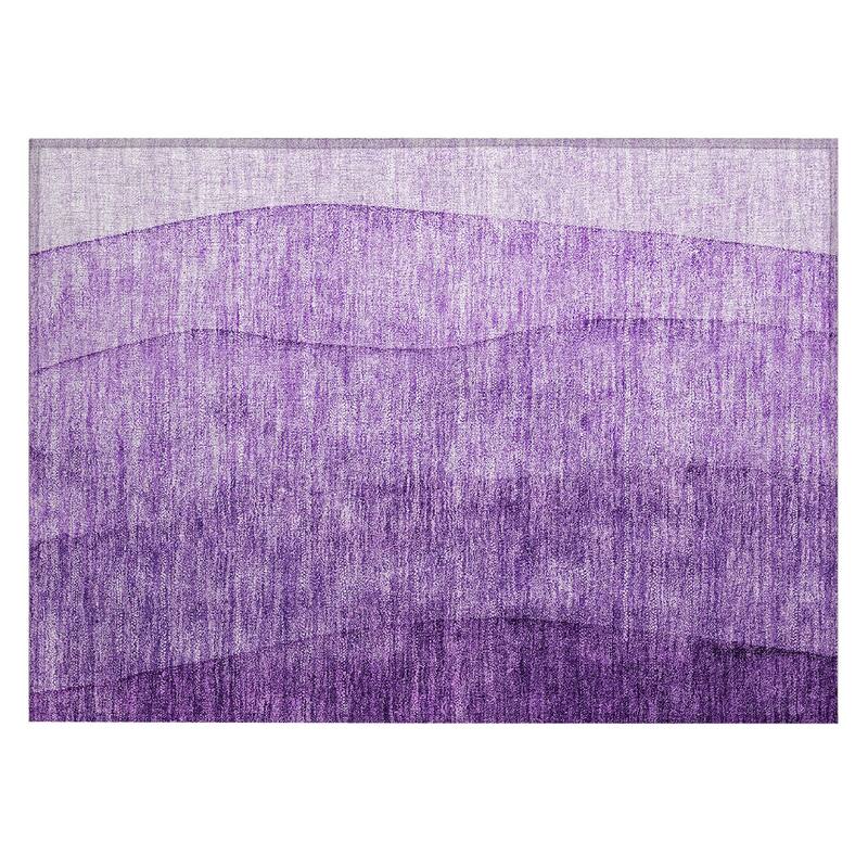 Machine Washable Indoor/ Outdoor Chantille Modern Horizon Rug