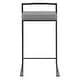 preview thumbnail 34 of 72, Porch & Den Forrest Contemporary Black Stackable Fully Welded Counter Stool (Set of 2)
