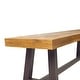 preview thumbnail 11 of 23, Carlisle Acacia Wood Outdoor Benches by Christopher Knight Home
