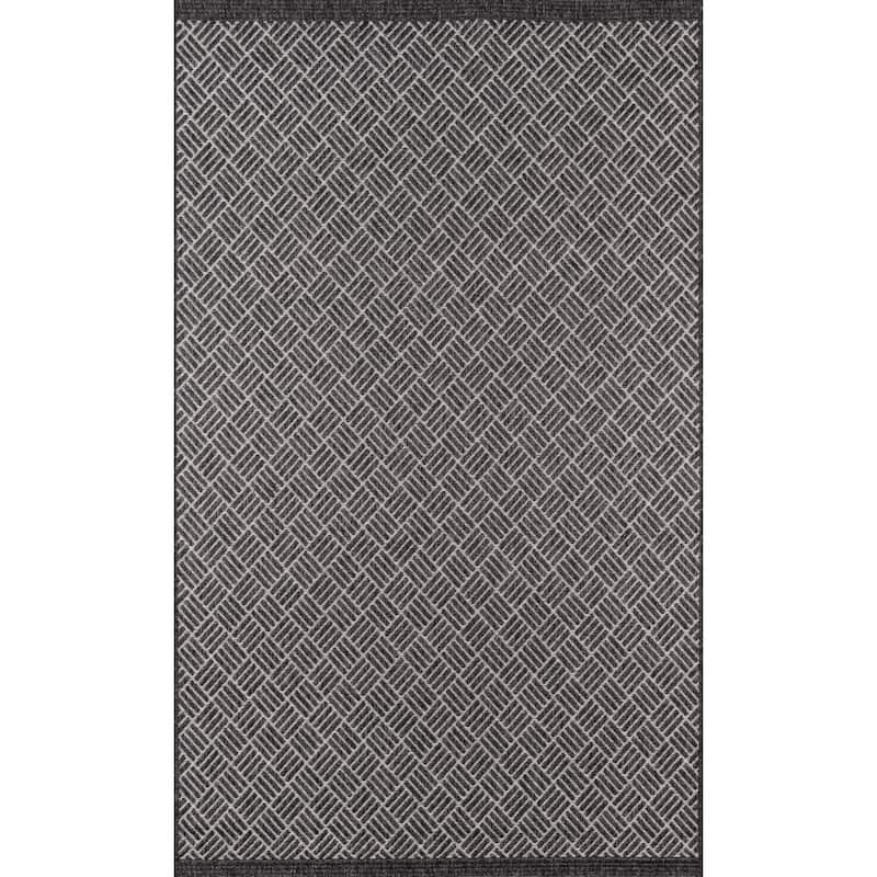 Skyline Decor Charcoal Como Rugs in Rectangle Shape - 7' X 10' - 3'11" x 5'7" - Charcoal