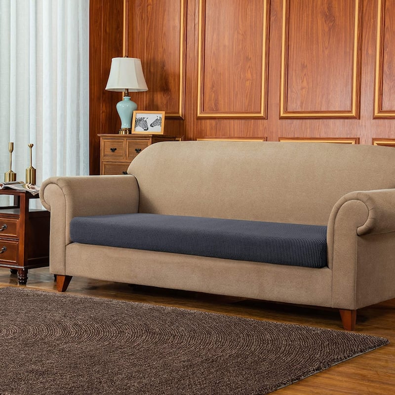 Subrtex Stretch Sofa Cushion Cover Textured Grid Furniture Covers
