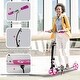 preview thumbnail 8 of 6, Lascoota Kick Scooter for Adults & Teens. Lightweight Foldable Adult Scooter (Teen, Pink)