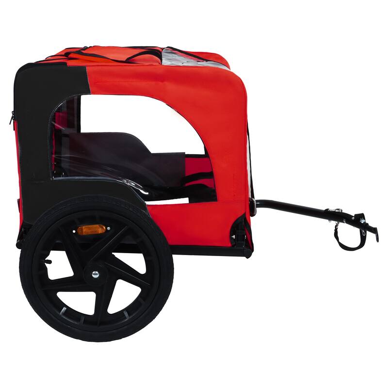 Pet Bike Trailer Dog Cart for Bicycle,Suitable for Small and Medium Pets, Easy Folding Cart Frame, Non-Slip Floor