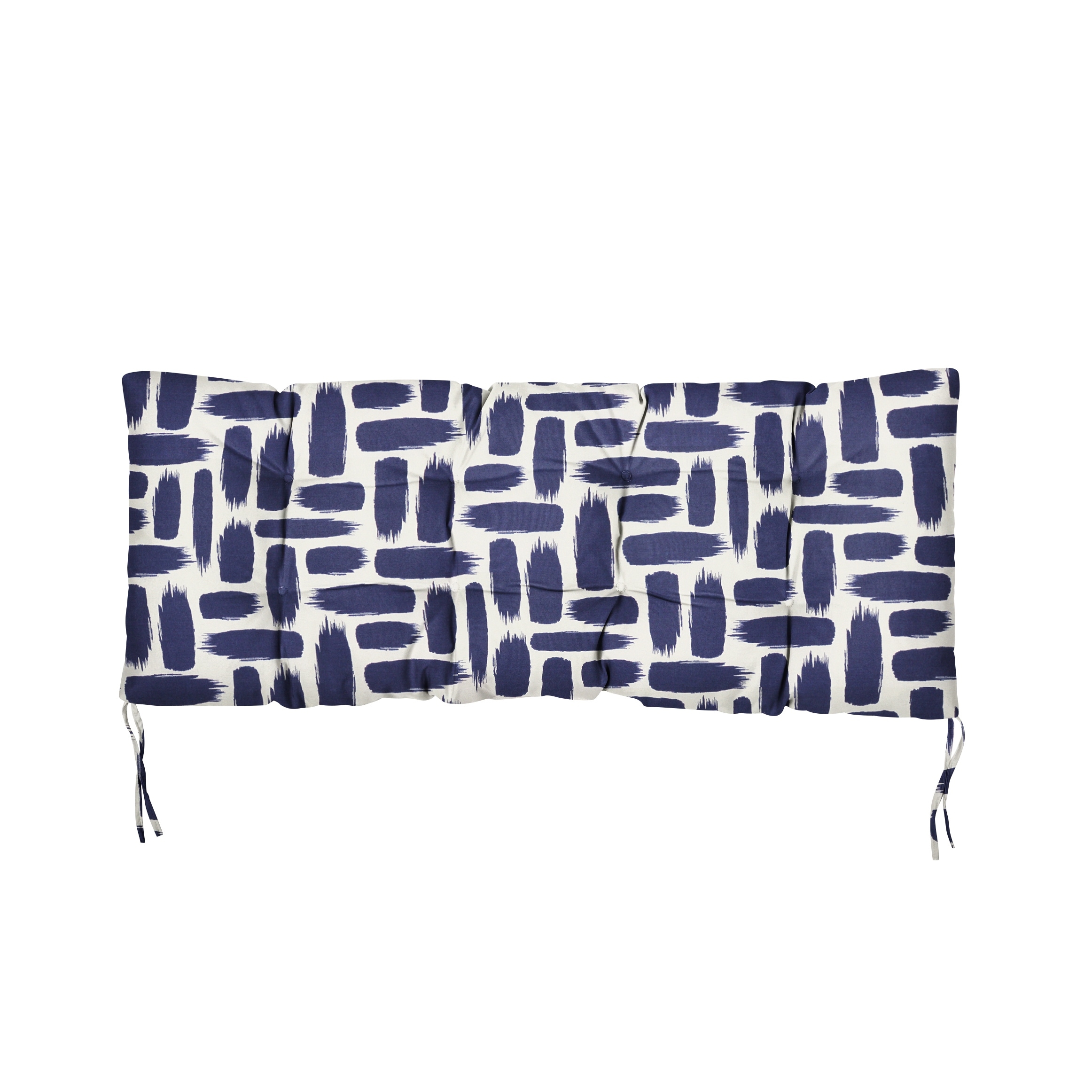 Sorra Home Baja Nautical Indoor/Outdoor Tufted Bench Cushion - Picture 8 of 8