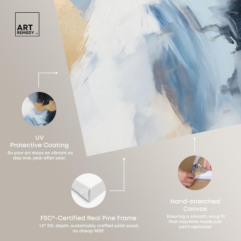 Turbulence I Canvas by Art Remedy, Gallery Wrapped