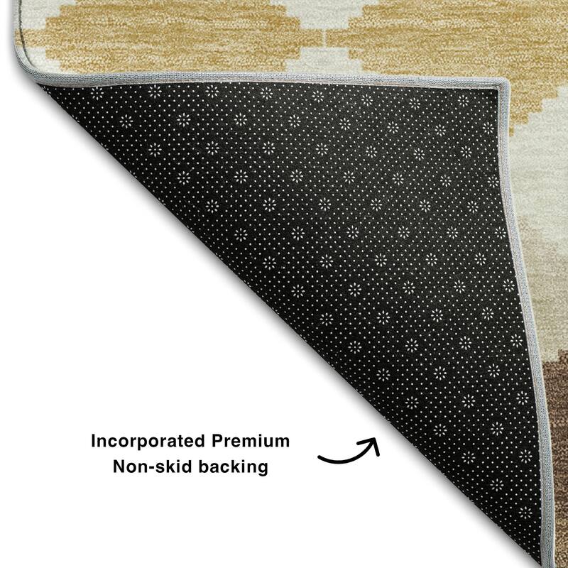 Premium Washable Super Soft Diamond Modern Mayfield Rug