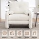 preview thumbnail 74 of 76, HOMYKA Oversized Accent Chair, Modern Sherpa Single Sofa with 2PCS Pillows
