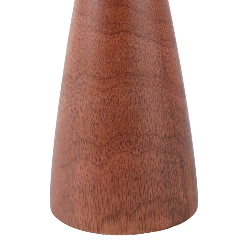 Mango Wood Taper Candle Holder Minimalist Silhouette Modern Design