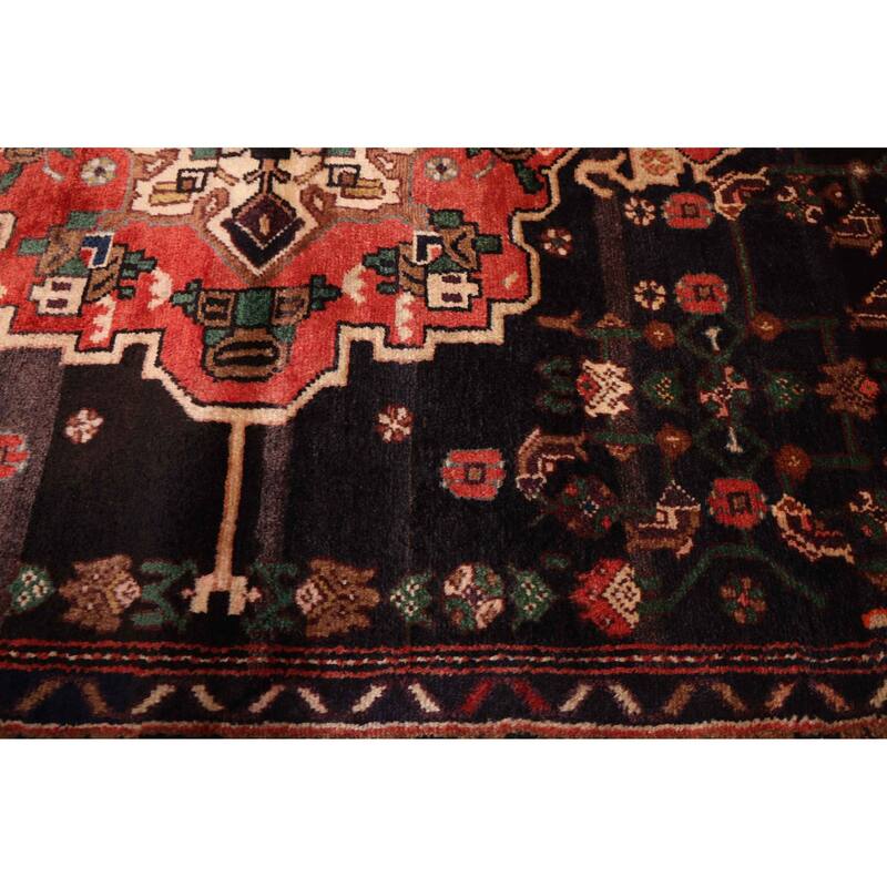ECARPETGALLERY Hand-knotted Anadol Black Wool Rug - 3'11 x 6'1