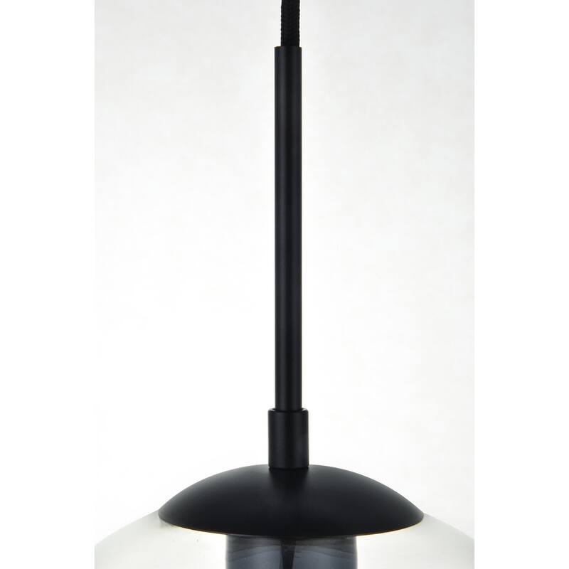 1-Light 12-inch Clear Glass Pendant