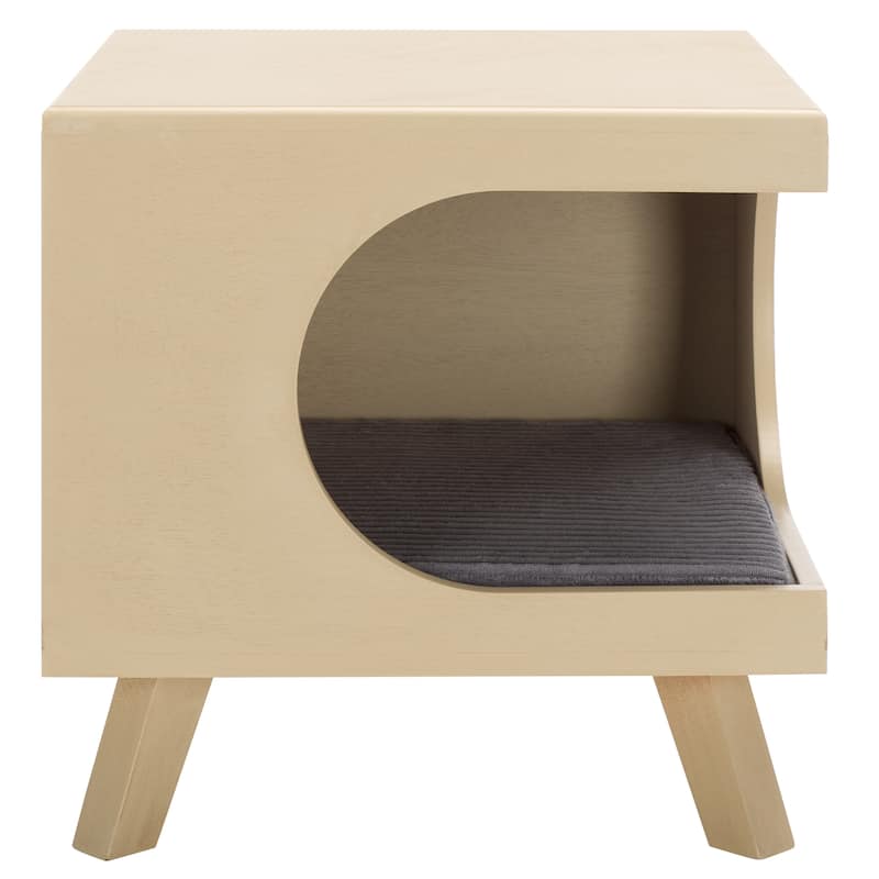 SAFAVIEH Bean Square Small Pet Bed - 16"W x 16"D x 16"H - Natural