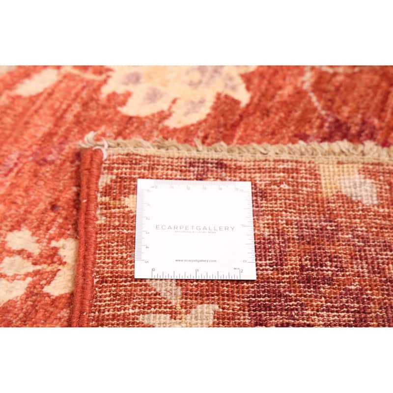 ECARPETGALLERY Hand-knotted Peshawar Ziegler Dark Copper Wool Rug - 8'10 x 11'11