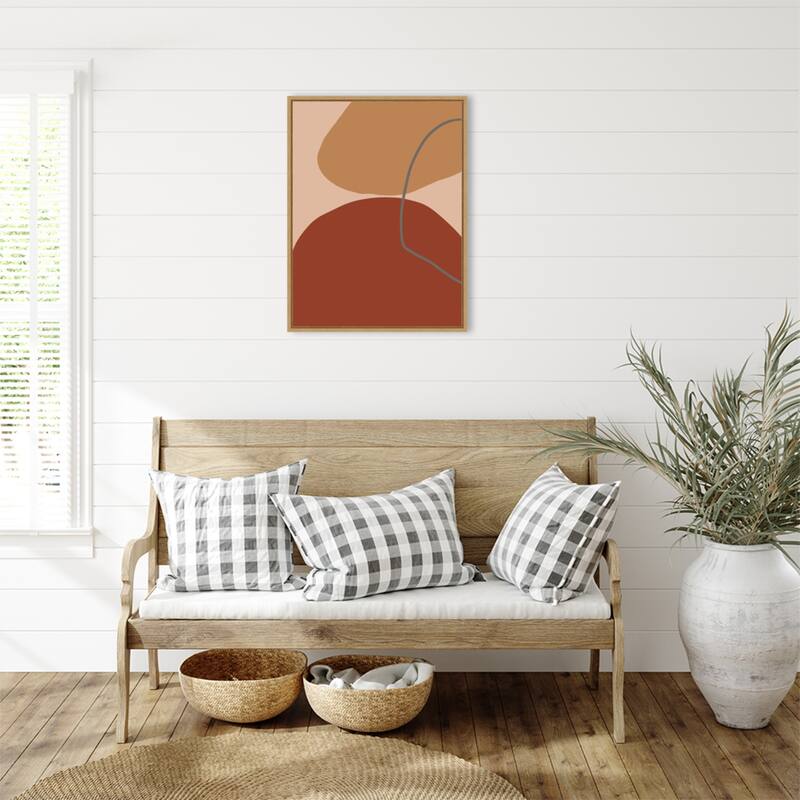 Subtile by Yopie Studio Framed Canvas Wall Art Print - Sylvie Maple