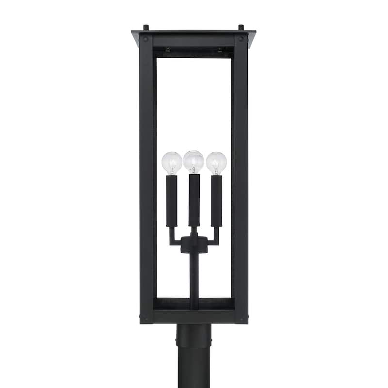 Hunt 4-Light Outdoor Post-Lantern - 11"W x 29"H