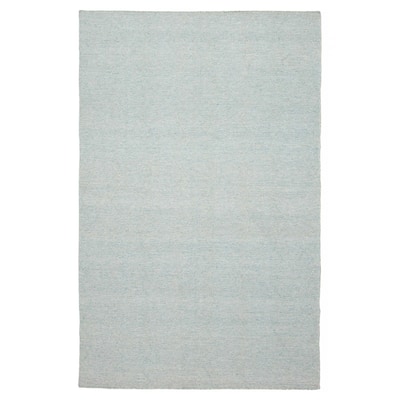 ECARPETGALLERY Flat-Weave Ankara FW Light Baby Blue Wool Kilim - 5'1 x 8'2