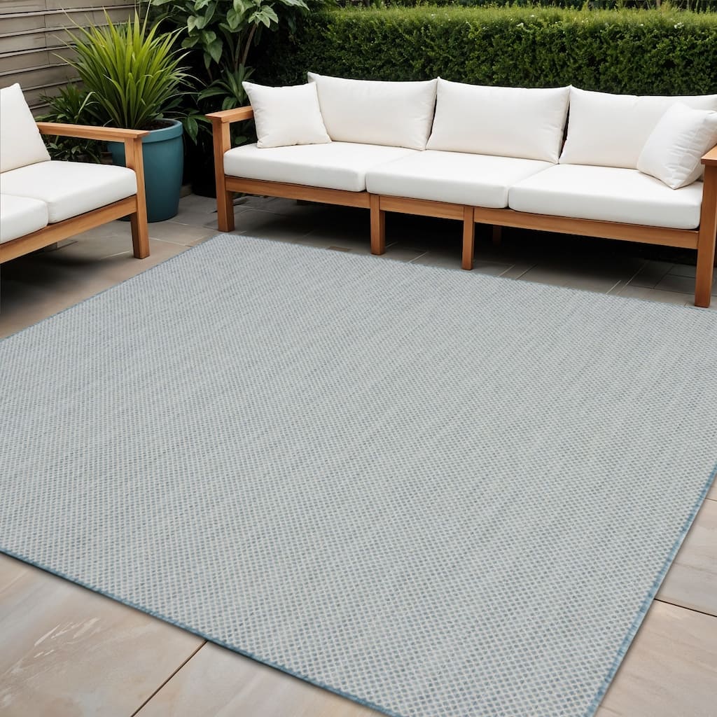 HomeRoots Contemporary Square Outdoor Rug - 8' Square
