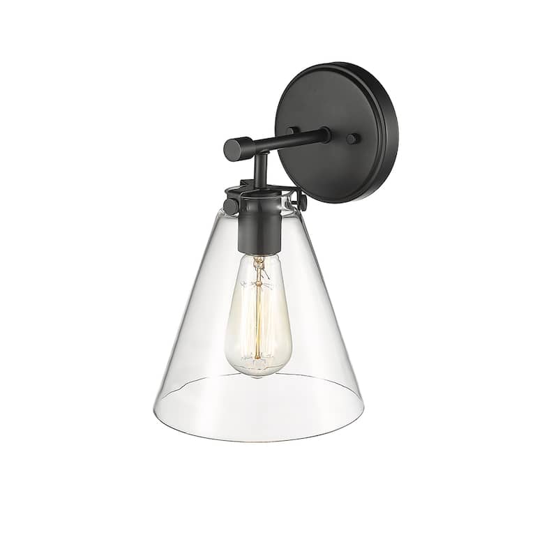 Aliza 1-Light Wall Sconce Matte Black - Matte Black