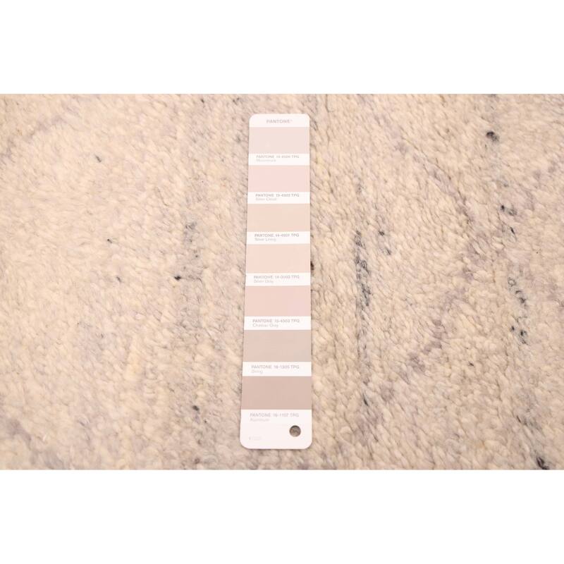 ECARPETGALLERY Hand-knotted Tangier Light Grey Wool Rug - 8'0 x 9'10