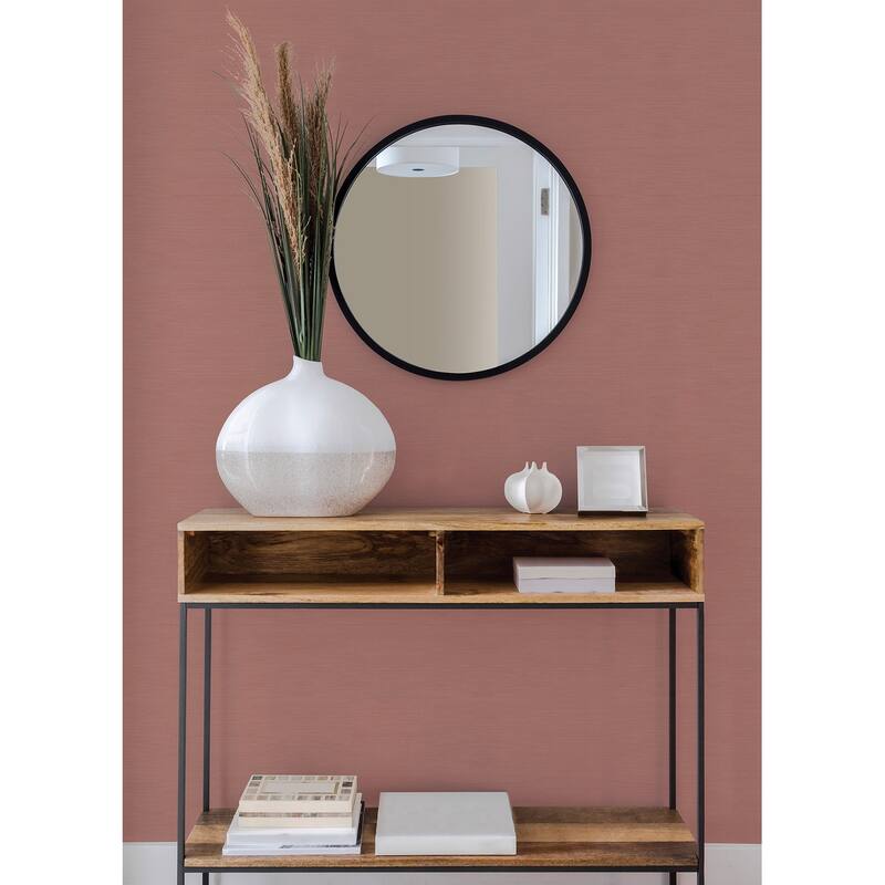 A-Street Prints Moroccan Coral Sisal Texture Wallpaper