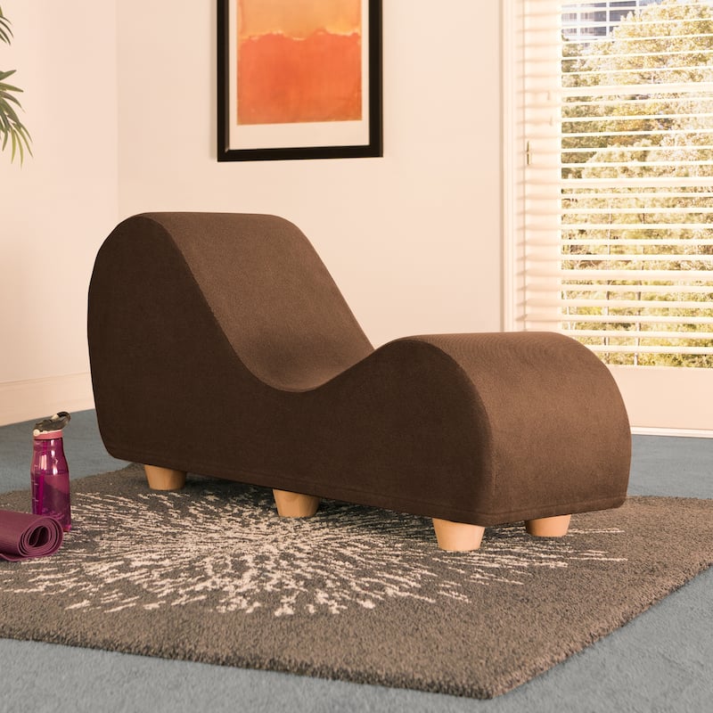 Avana Yoga Chaise Lounge w/ Maple Wood Feet