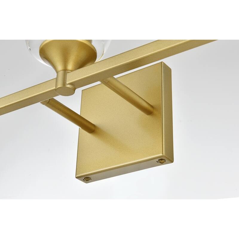 Gina 1 Light Black and Clear Bath Sconce