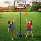 preview thumbnail 2 of 9, Portable Basketball Hoop Backboard System Stand Outdoor Sports Equipment Height Adjustable 5Ft-6.8Ft with Wheels for Kids