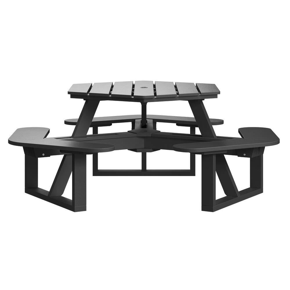 Shoreline Hexagon Picnic Table
