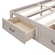 preview thumbnail 25 of 25, Full Size Without Headboard Platform Bed with 6 Storage Drawers