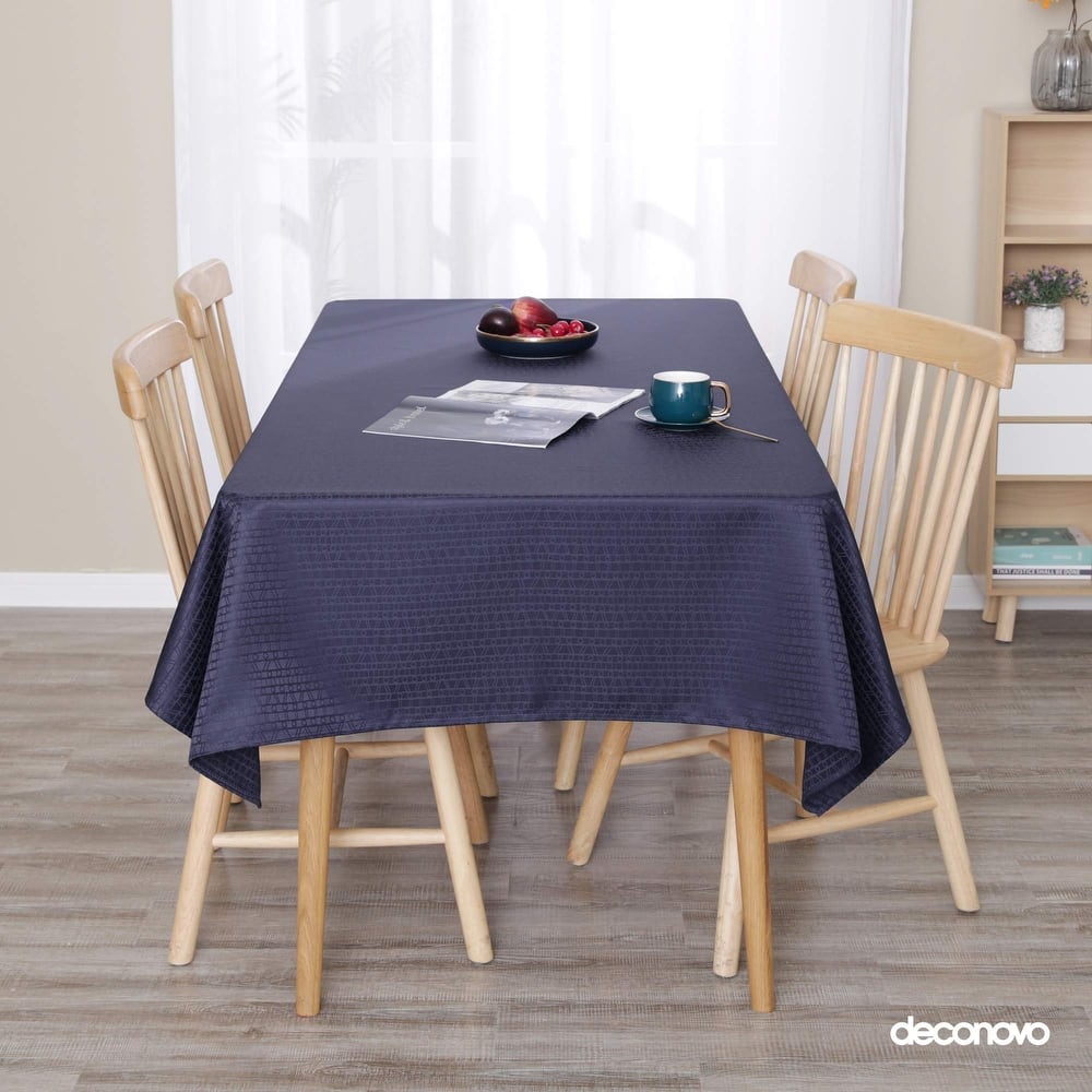 Table Cloths Jacquard Design Pattern Water Resistant Tablecloths
