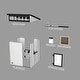 preview thumbnail 11 of 9, Backyard Discovery Caraway Cottage White Cedar Playhouse, Play Kitchen - 4'2" x 3'7"