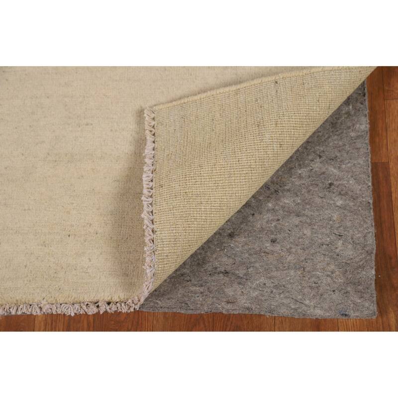 Modern Gabbeh Oriental Rug Handmade Solid Wool Carpet - 3'3"x 5'0"