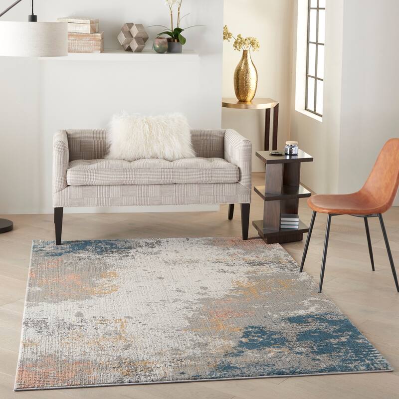 Nourison Rustic Textures Transitional Abstract Area Rug