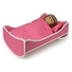preview thumbnail 12 of 15, Badger Basket Trolley Doll Carrier with Rocking Bed and Bedding - Pink/Star