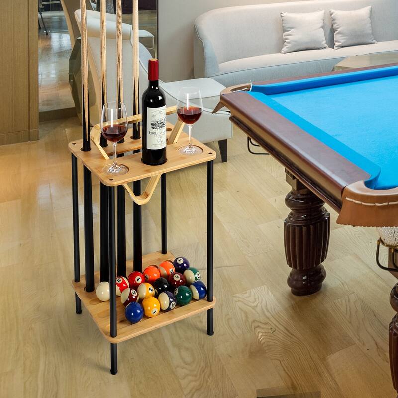 Floor Stand Billiard Stick Holder for Billiard Room Game Room Club