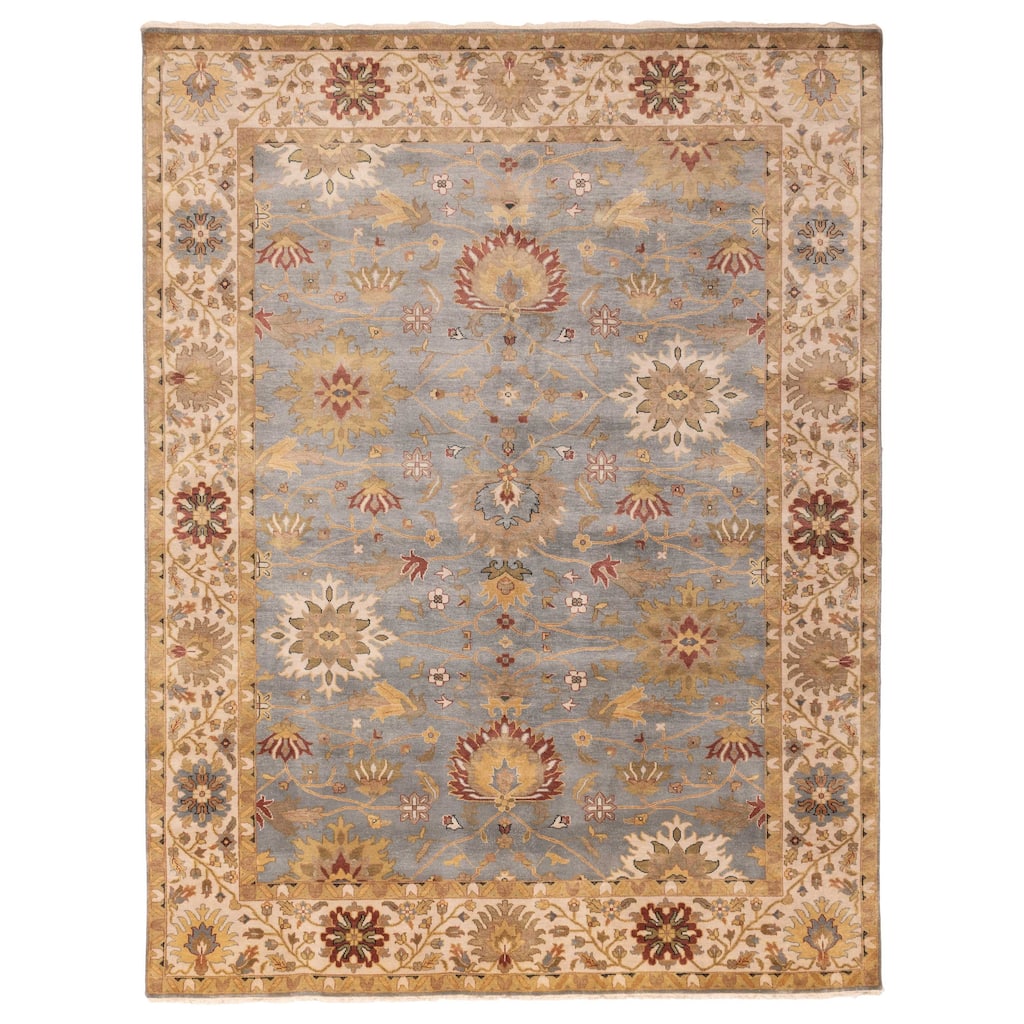 ECARPETGALLERY Hand-knotted Jules Serapi Light Denim Blue Wool Rug - 8'11 x 11'11