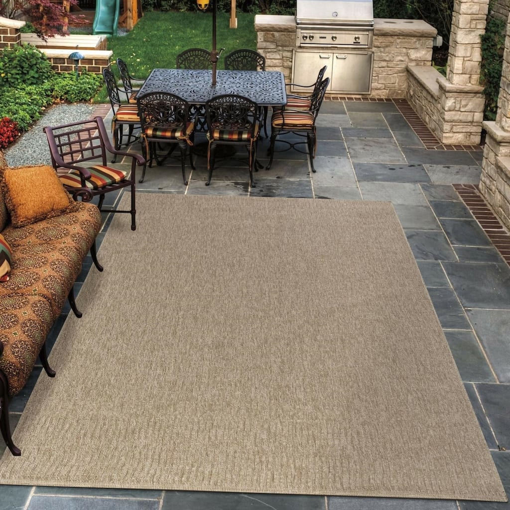 Arianna Collection Jute Indoor/Outdoor Casual Area Rug