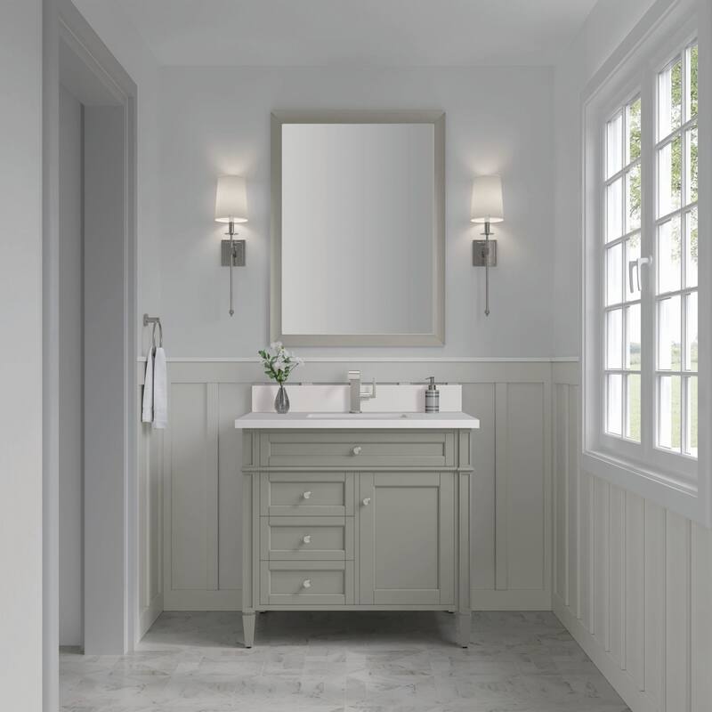 James Martin Vanities 650-V36-1WZ Brittany 36" Single Basin Poplar