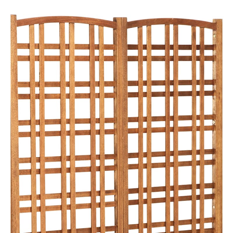 Large 72 in. Outdoor Eucalyptus Wood Privacy Trellis