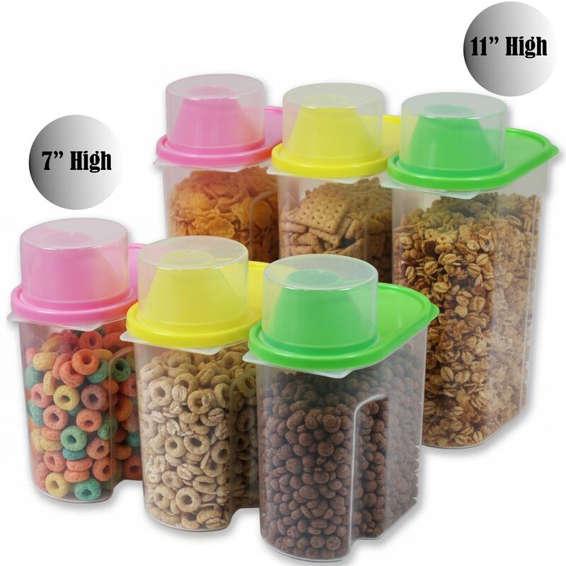 BPA-Free Food Storage Containers with Lid - Perfect for Storing Flour, Sugar, Grains, Rice, Cereals, and Baking Supplies - Large/Small