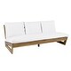 preview thumbnail 5 of 14, Christopher Knight Home - Sherwood Acacia Outdoor Patio Sofa with Coffee Table Set