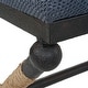 preview thumbnail 4 of 5, Uttermost 23713 Firth 48" Wide Bench - Navy Blue