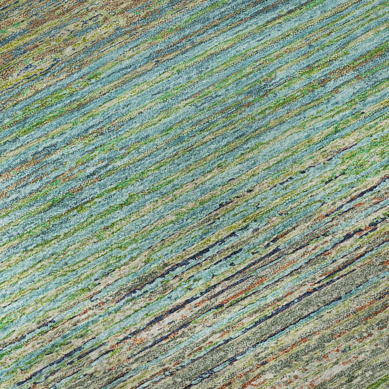 Premium Washable Super Soft Ombre Stripes Mayfield Rug