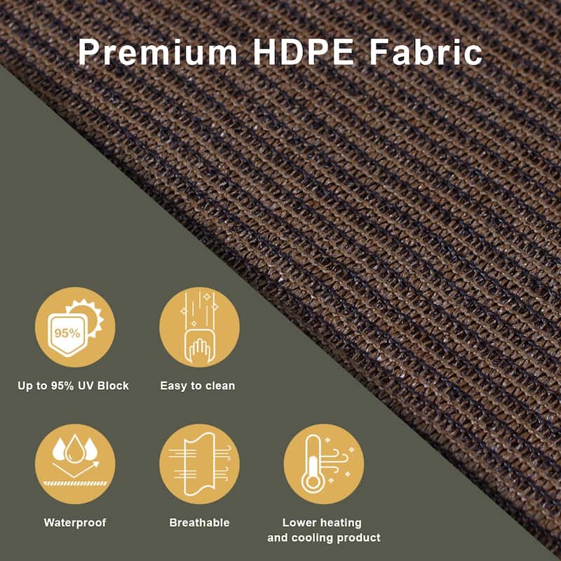 Lumi Home Furnishings UV Blocking Fade Resistant Fabric Exterior Roller Shade