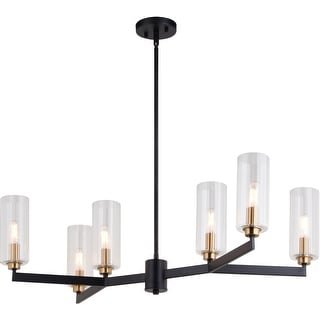 Vaxcel Lighting H0300 6 Light 32" Wide Chandelier
