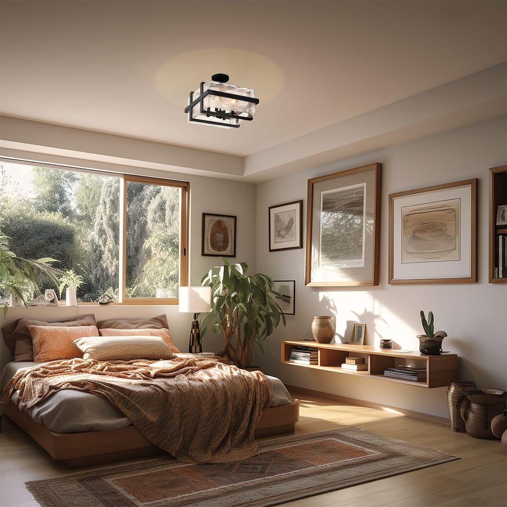 Minka Lavery Cloud Break 15" Semi Flush