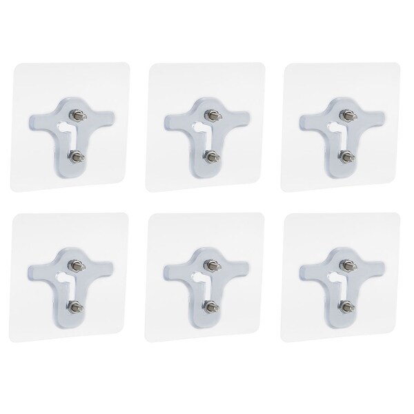 Shop Meike Household Authorized 6pcs Self Stick Screw Wall Hooks